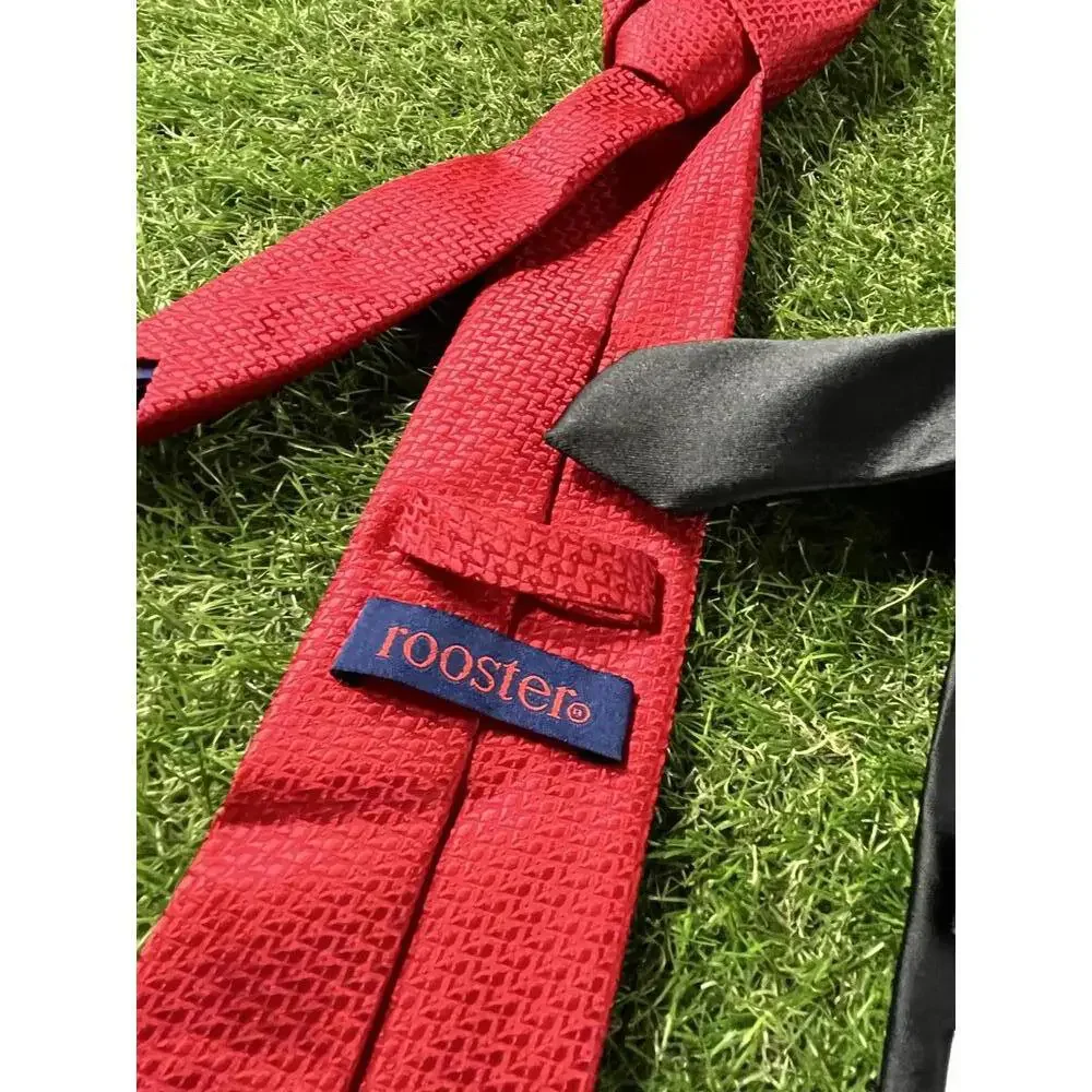 Set of Two Men's Ties - Red Rooster &‎ Black Goodfellow